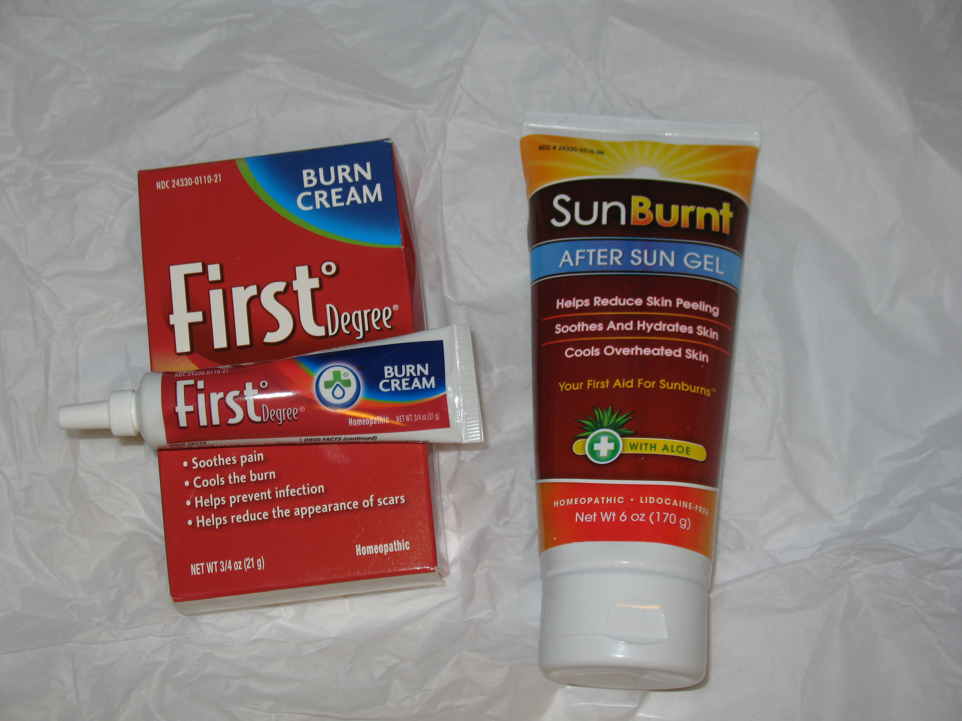 First Degree and SunBurnt- Relief for Sunburn and Other Minor Burns ...