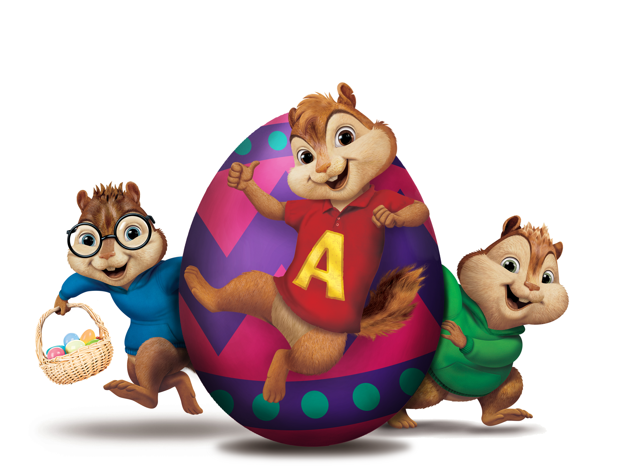 Alvin and the Chipmunks Ready for Easter.