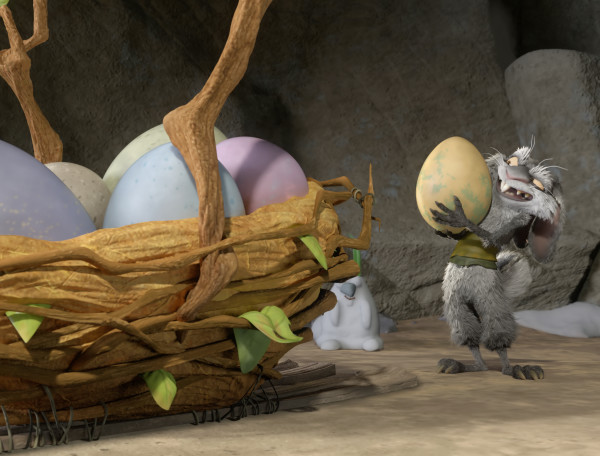 ICE AGE: THE GREAT EGG-SCAPADE: FOX puts a prehistoric spin on the world's first Easter egg hunt in the all-new animated special ICE AGE: THE GREAT EGG-SCAPADE airing Sunday, March 20 (7:30-8:00 PM ET/PT) leading into THE PASSION (8:00-10:00 PM ET live/PT tape-delayed) on FOX. Pictured: Squint (Seth Green). CR: FOX